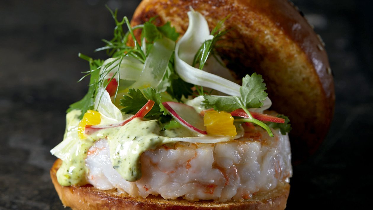 Hamburguesa de gambas Hamburguesa de gambas