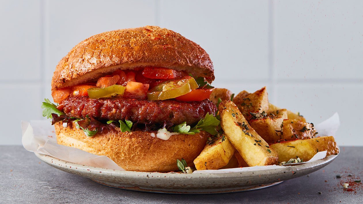 Hamburguesa de NoTernera picante Hamburguesa de NoTernera picante
