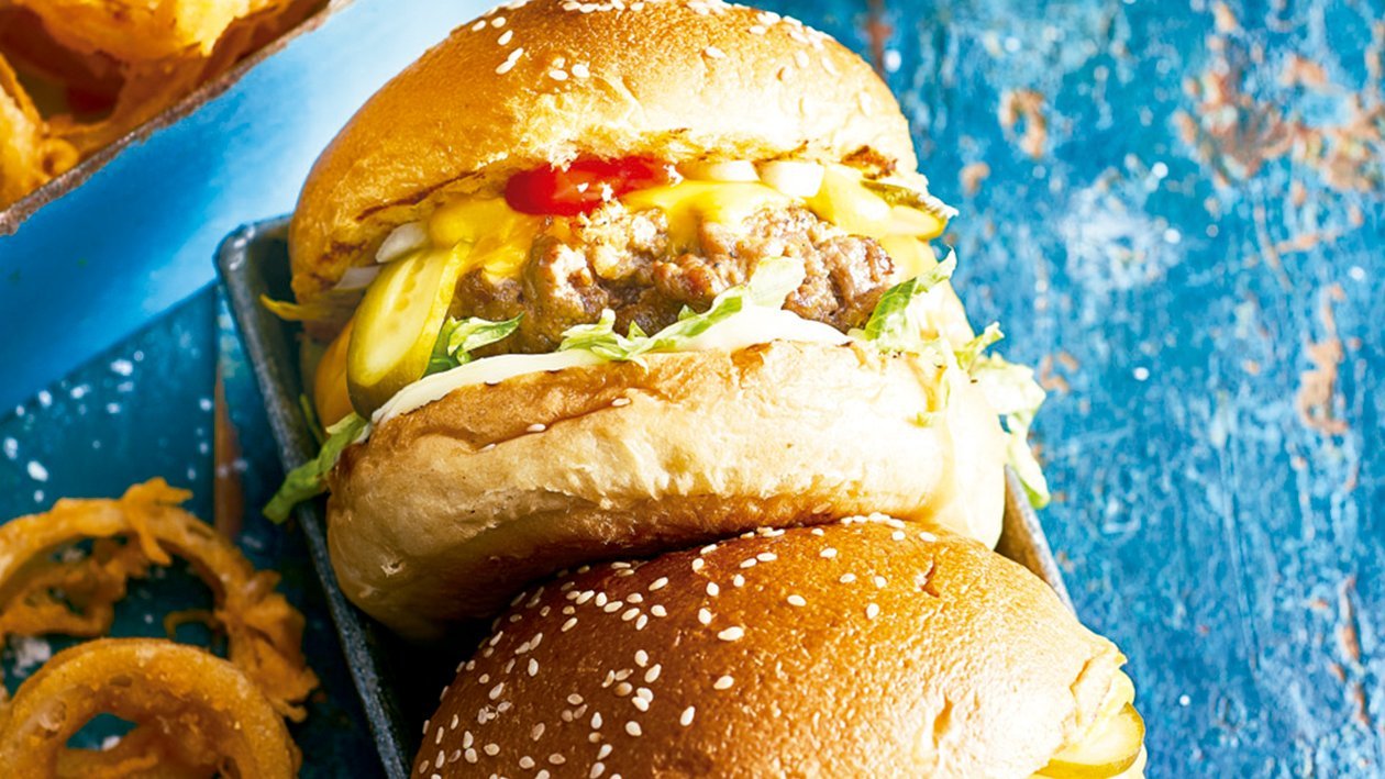 Honest to goodness american cheese burger Honest to goodness american cheese burger