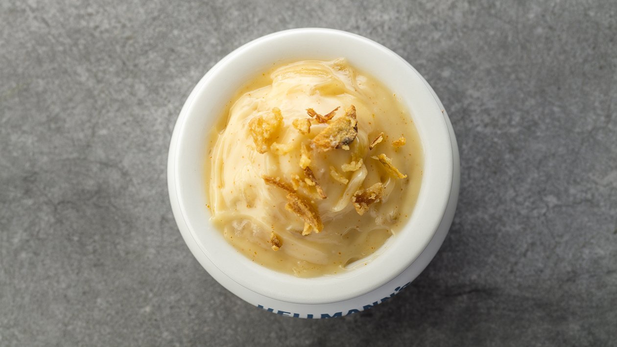 Mayonesa con cebolla caramelizada Mayonesa con cebolla caramelizada