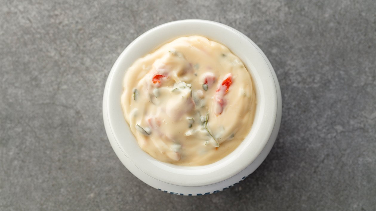 Mayonesa con chimichurri cremoso Mayonesa con chimichurri cremoso
