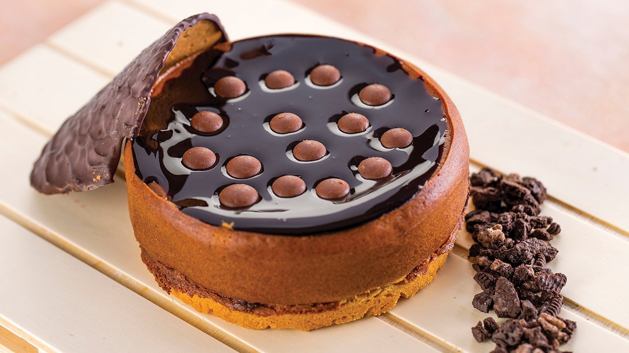 Mini cheesecake esponjoso de chocolate Mini cheesecake esponjoso de chocolate