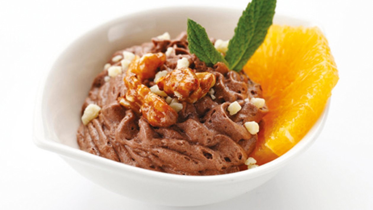 Mousse chocolate con naranja fresca Mousse chocolate con naranja fresca