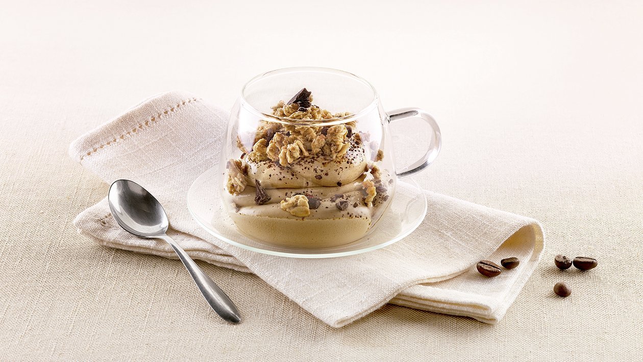 Mousse de café con muesli de chocolate Mousse de café con muesli de chocolate