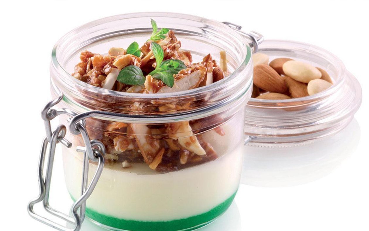 Panna cotta leche y menta Panna cotta leche y menta