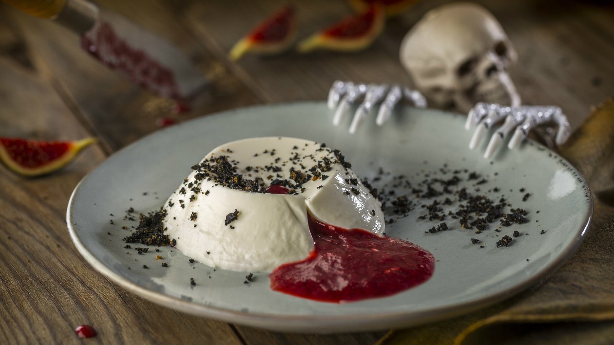 Panna cotta sangrante Panna cotta sangrante