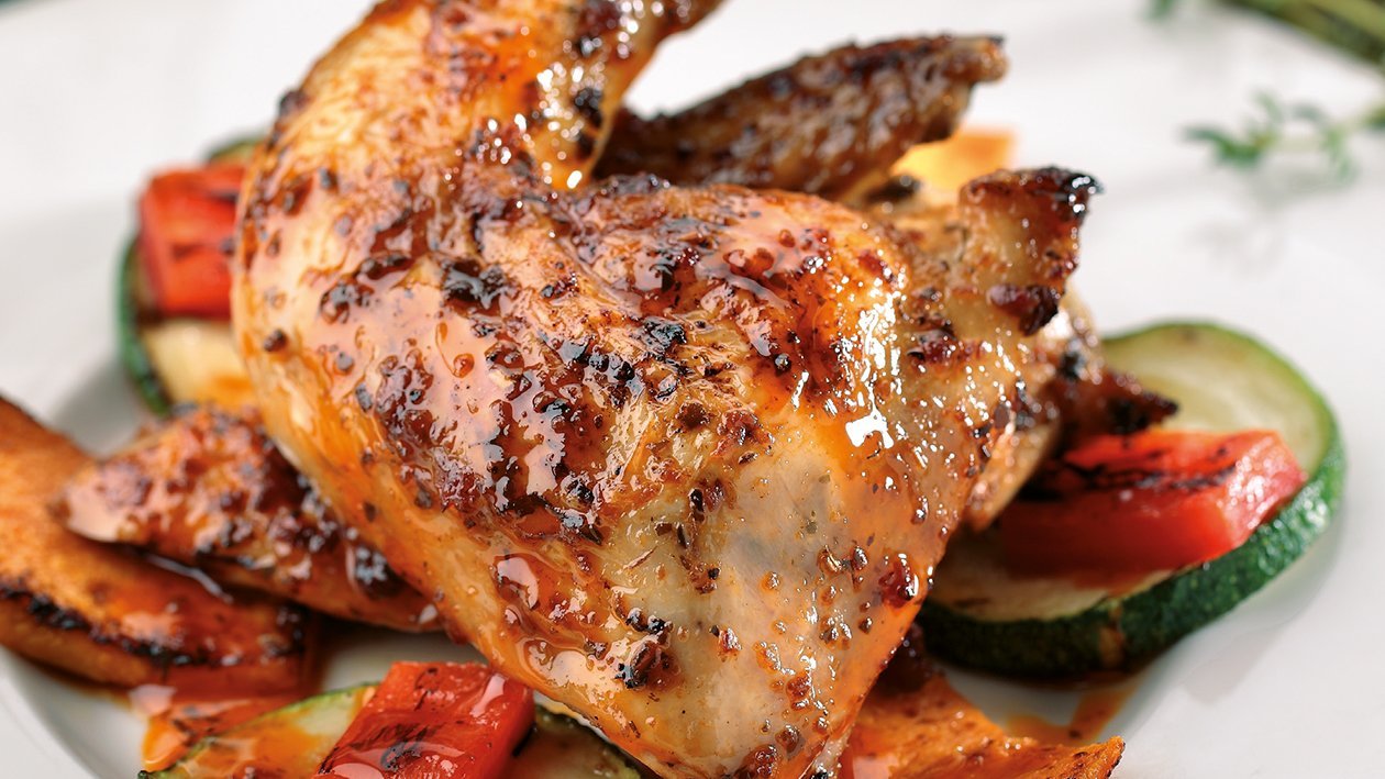 Pollo coquelette con marinado italiano Pollo coquelette con marinado italiano