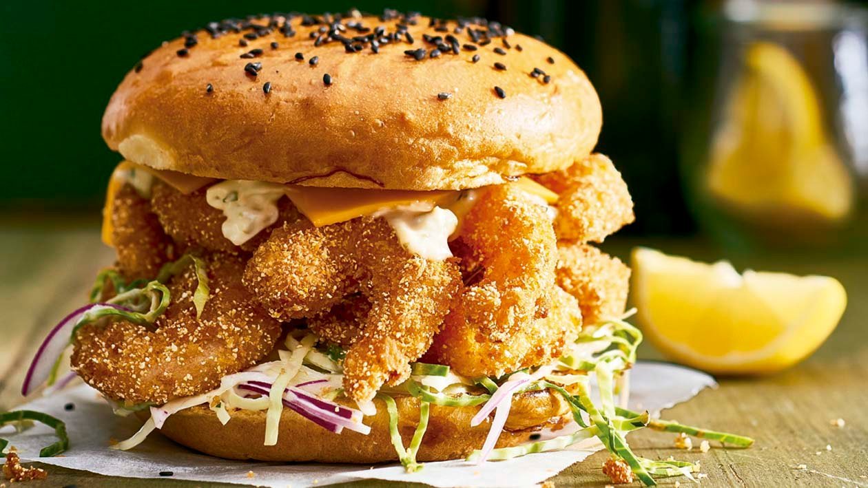 PopCorn Prawn Rolls and Jalapeno Mayo PopCorn Prawn Rolls and Jalapeno Mayo