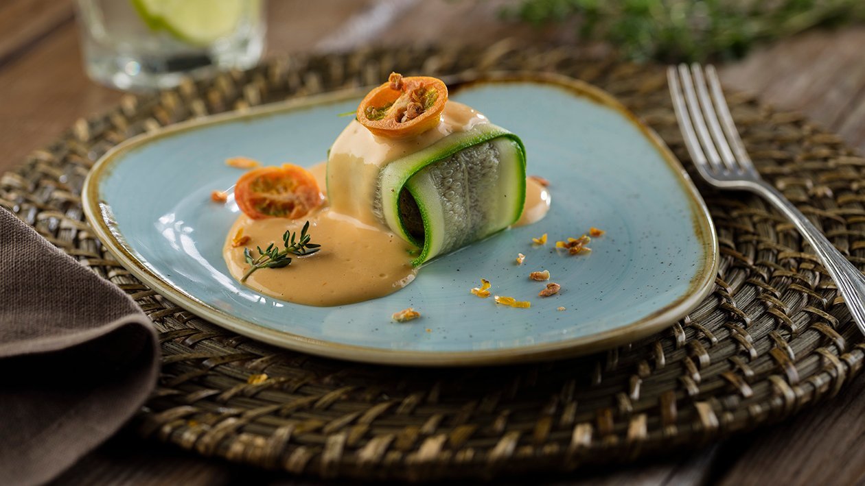 Ravioli de morcilla de Burgos con salsa fina de Maizena y Pomodoro Knorr Ravioli de morcilla de Burgos con salsa fina de Maizena y Pomodoro Knorr