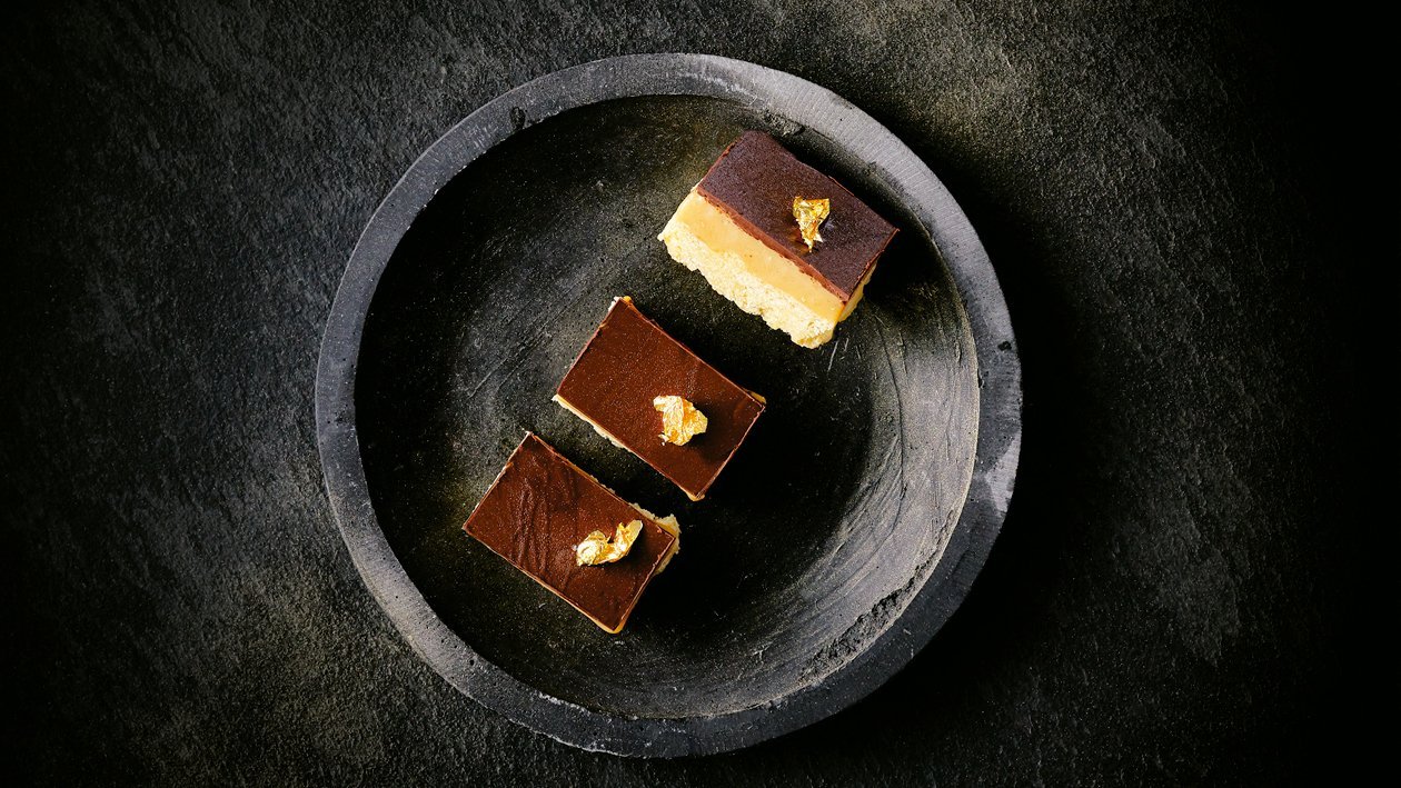 Shortcake de caramelo y chocolate Shortcake de caramelo y chocolate
