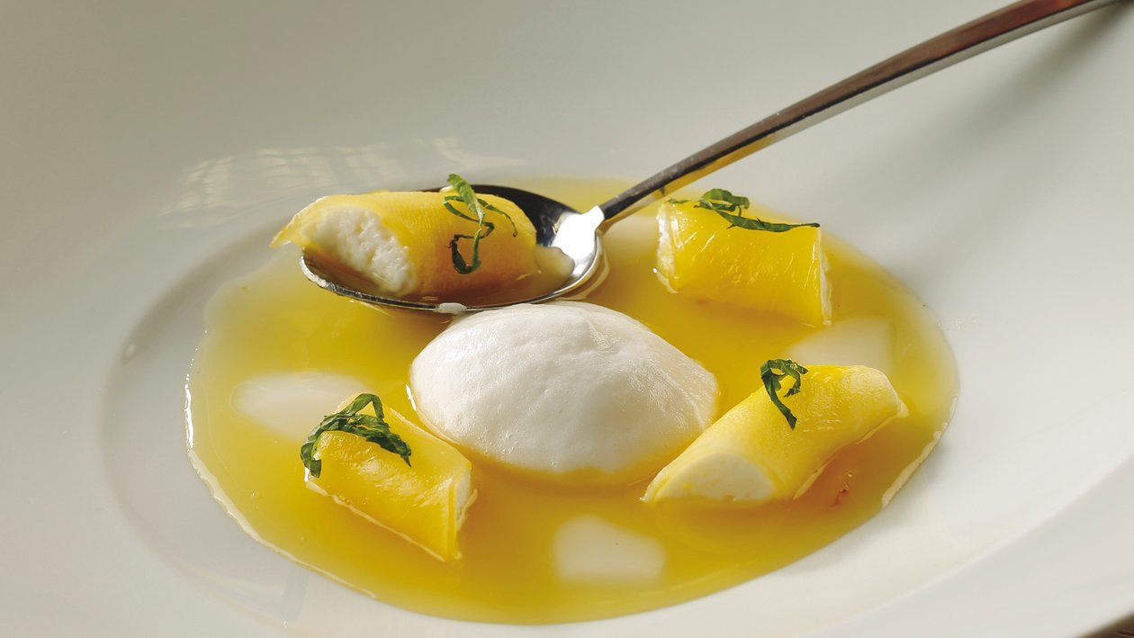 Sopa fría de piña colada Sopa fría de piña colada