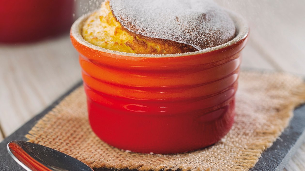 Souffle de queso y manzana Souffle de queso y manzana