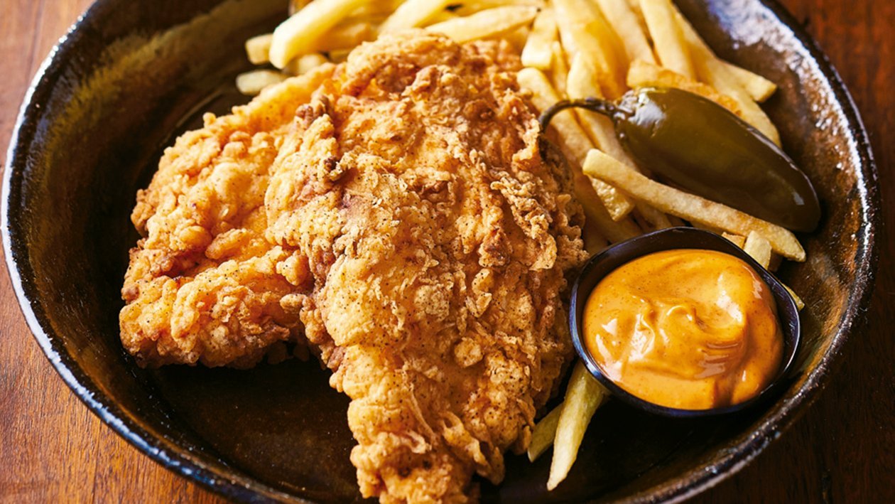 Southern fried chicken schnitzel Southern fried chicken schnitzel