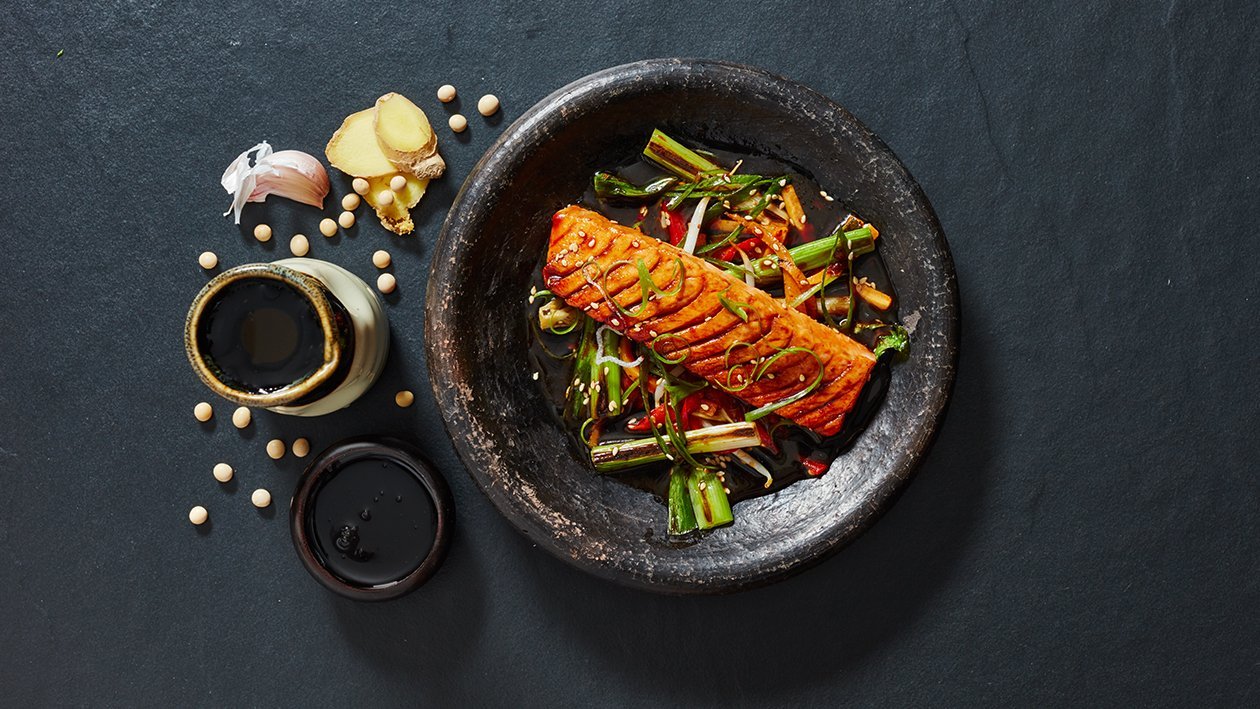Teriyaki de salmón Teriyaki de salmón