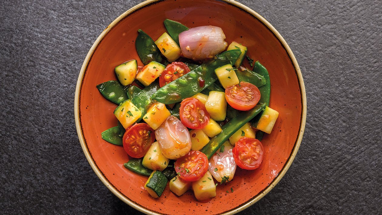 Verduras salteadas mediterráneas Verduras salteadas mediterráneas