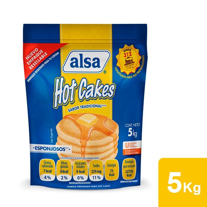 alsa hot cakes 5 kg unilever food solutions alsa hot cakes 5 kg