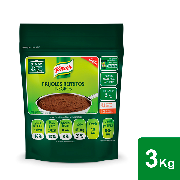 Knorr® Frijoles Negros 3 Kg