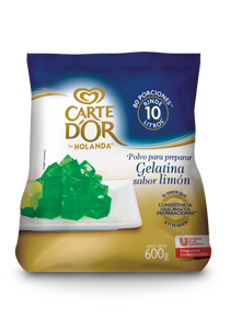 Carte D'Or® Gelatina de Limón 600 g - Ofrece gran sabor, variedad y el mejor rendimiento para tu negocio con Gelatinas Carte D'Or®.