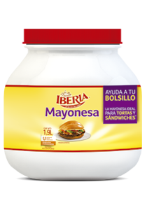 Iberia® Mayonesa 1.9 L - Mayonesa Iberia® tiene un gran sabor y no remoja el pan.