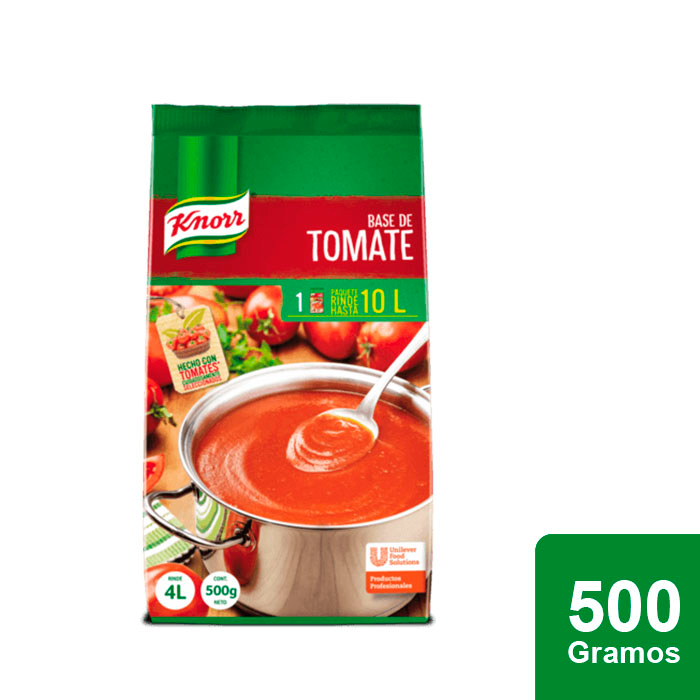 Knorr® Base de Tomate 500 g - Knorr® Base de Tomate te brinda el mejor balance de color, acidez y consistencia en un solo paso. Knorr® Base de Tomate 500 g - Knorr® Base de Tomate te brinda el mejor balance de color, acidez y consistencia en un solo paso.