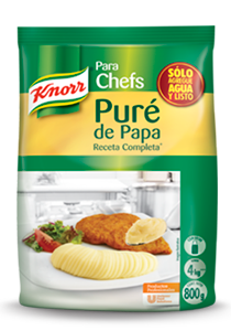 Knorr® Puré de Papa 800 g - Con Knorr® Puré de Papa sólo agrega agua y estará listo en un minuto. Knorr® Puré de Papa 800 g - Con Knorr® Puré de Papa sólo agrega agua y estará listo en un minuto.