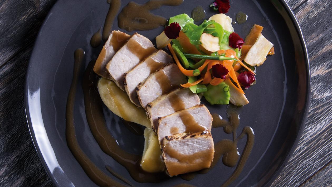 Lomo de Cerdo Marinado en Hellmann's® Honey Mustard Lomo de Cerdo Marinado en Hellmann's® Honey Mustard