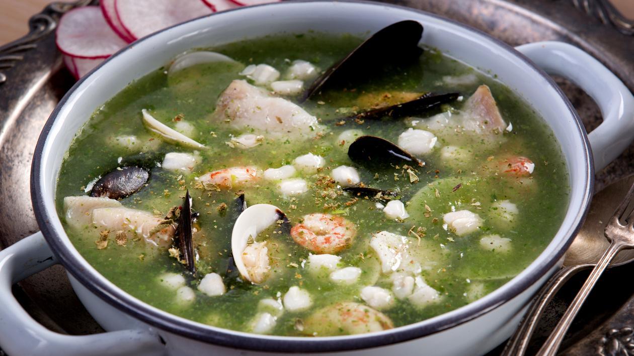 Pozole Verde Con Mariscos Pozole Verde Con Mariscos
