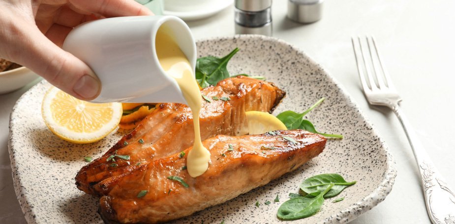 Salmón con Mayonesa de Jengibre Salmón con Mayonesa de Jengibre
