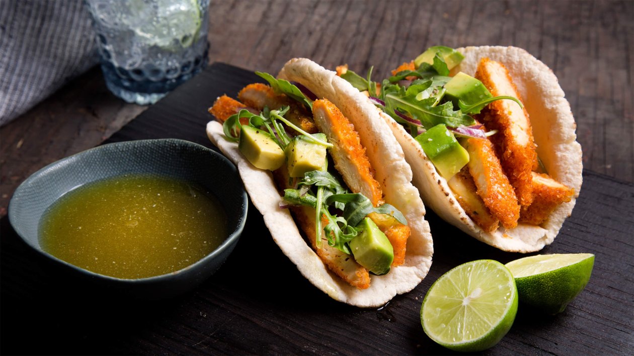 Taco Árabe con Pechuga Crispy Taco Árabe con Pechuga Crispy