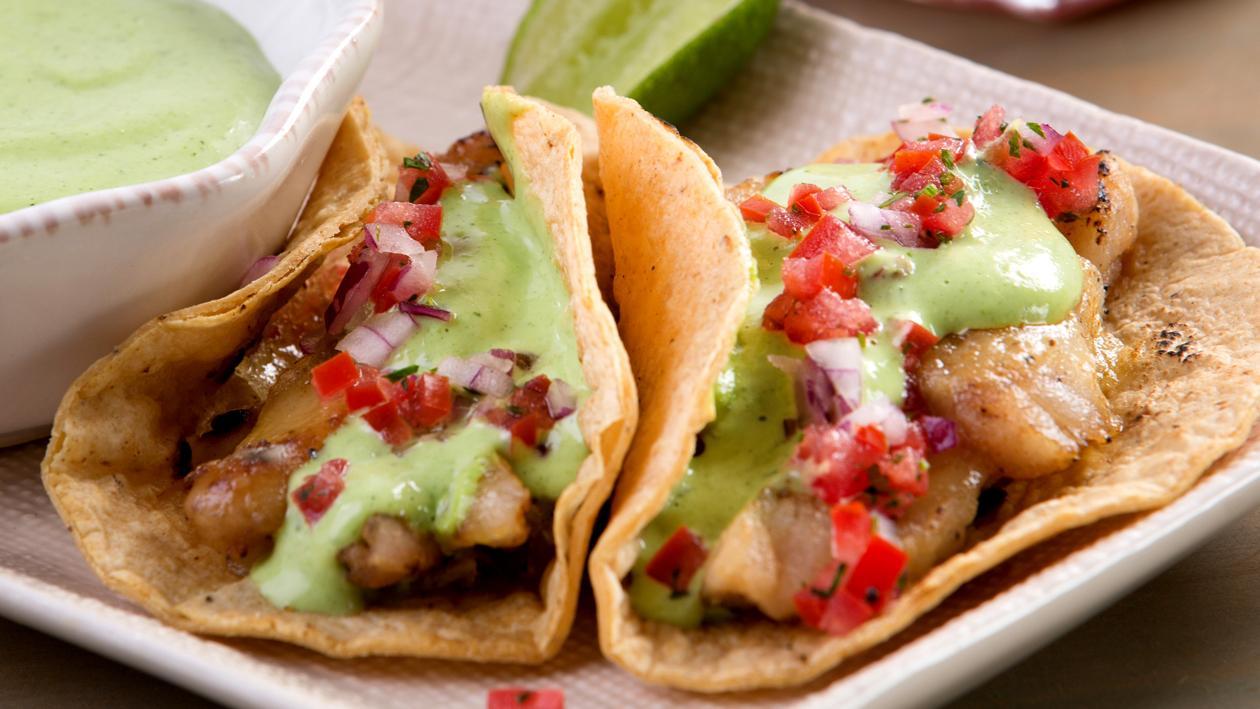 Tacos de Pescado al Cilantro Tacos de Pescado al Cilantro