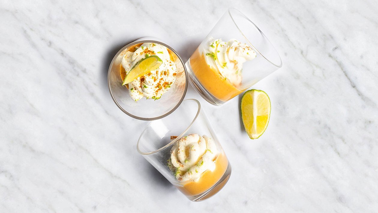 Vahukooredessert laimiga Vahukooredessert laimiga