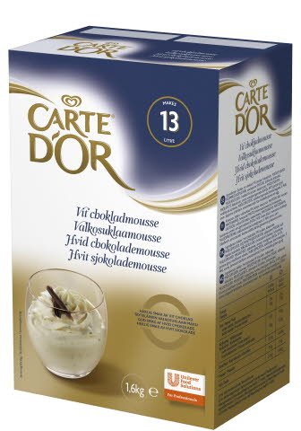Carte d'Or Valkosuklaamousse 1,6kg/13L - Carte d'Or Valkosuklaamousse 1,6kg/13L -