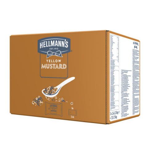 Hellmann's Sinappi Täyttöpussi 2,5 kg x 3 -