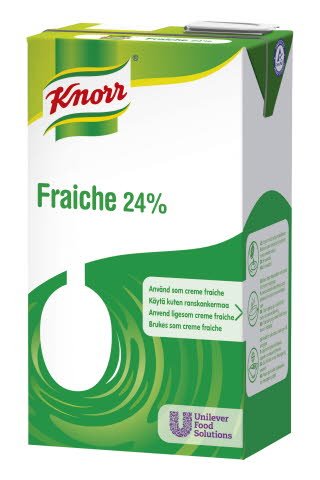 Knorr Fraiche 24 % maitopohjainen kasvirasvasekoite 1L - Knorr Fraiche 24 % maitopohjainen kasvirasvasekoite 1L -