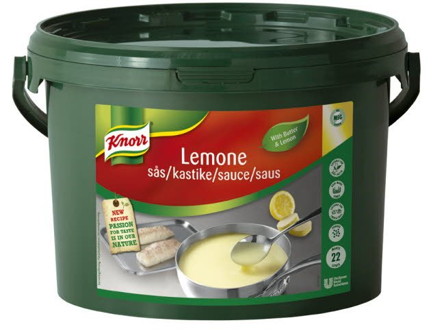 KNORR Sauce Lemone, Sitruunakastike 3 kg / 22 L - KNORR Sauce Lemone, Sitruunakastike 3 kg / 22 L -
