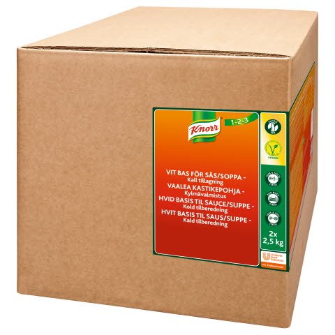KNORR Vaalea kastikepohja, kylmävalmistus 5kg/62,5L - KNORR Vaalea kastikepohja, kylmävalmistus 5kg/62,5L -