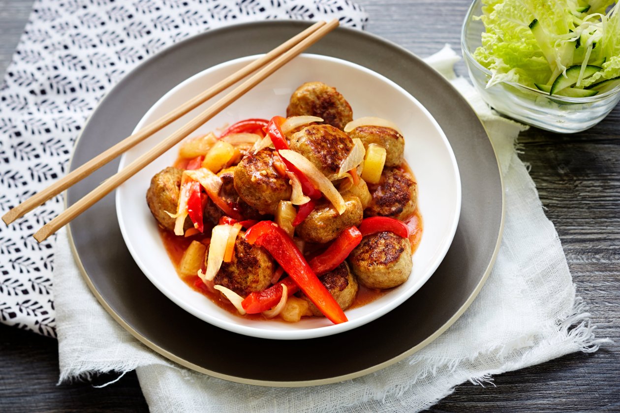 Kanapullat Sweet & Sour, Kiina_Kylmävalmistus – Resepti Kanapullat Sweet & Sour, Kiina_Kylmävalmistus – Resepti