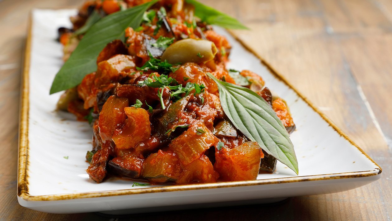 Kikherne-caponata (Italialainen munakoisosalaatti) – Resepti Kikherne-caponata (Italialainen munakoisosalaatti) – Resepti