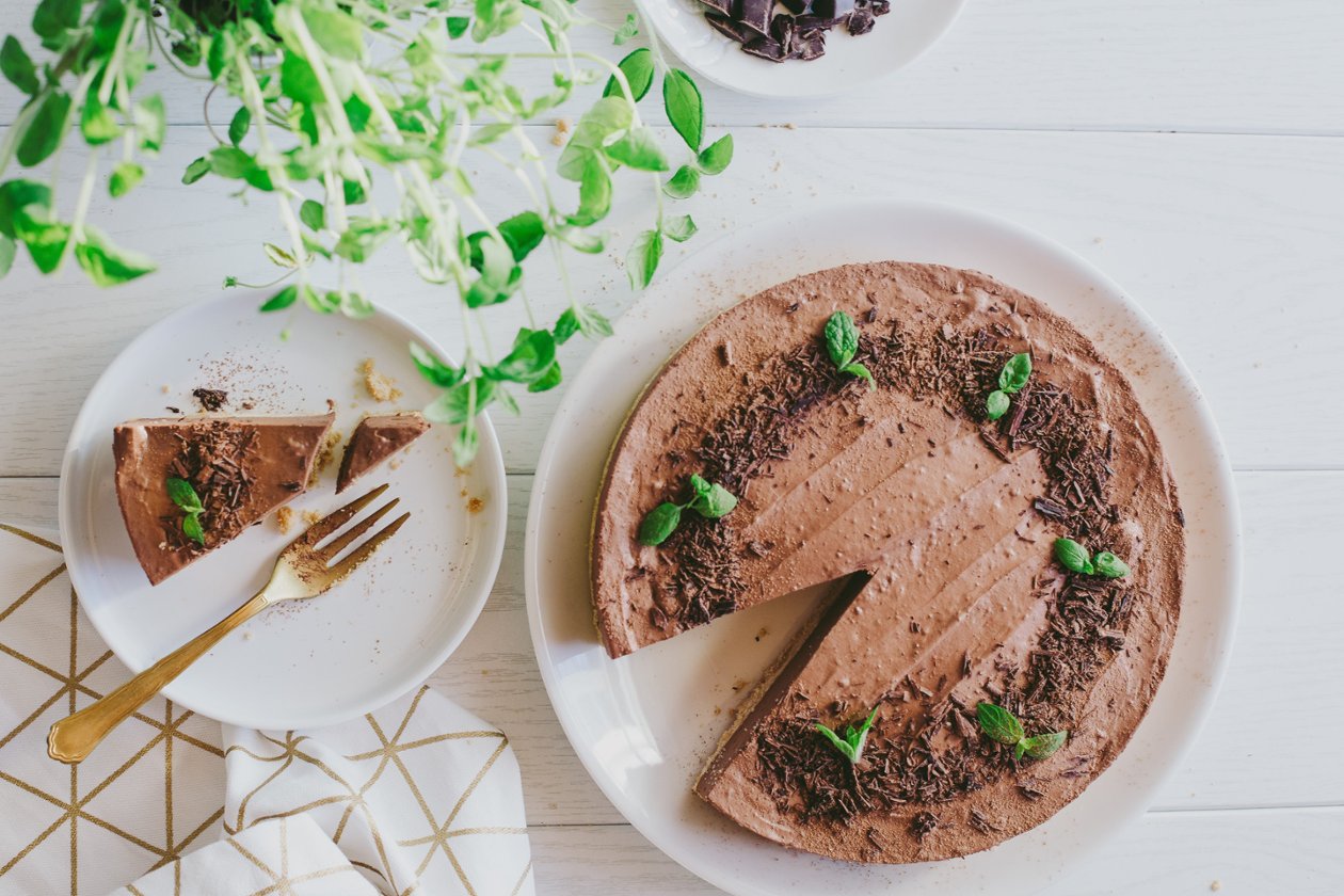 Minttu-suklaajuustotorttu – Resepti Minttu-suklaajuustotorttu – Resepti