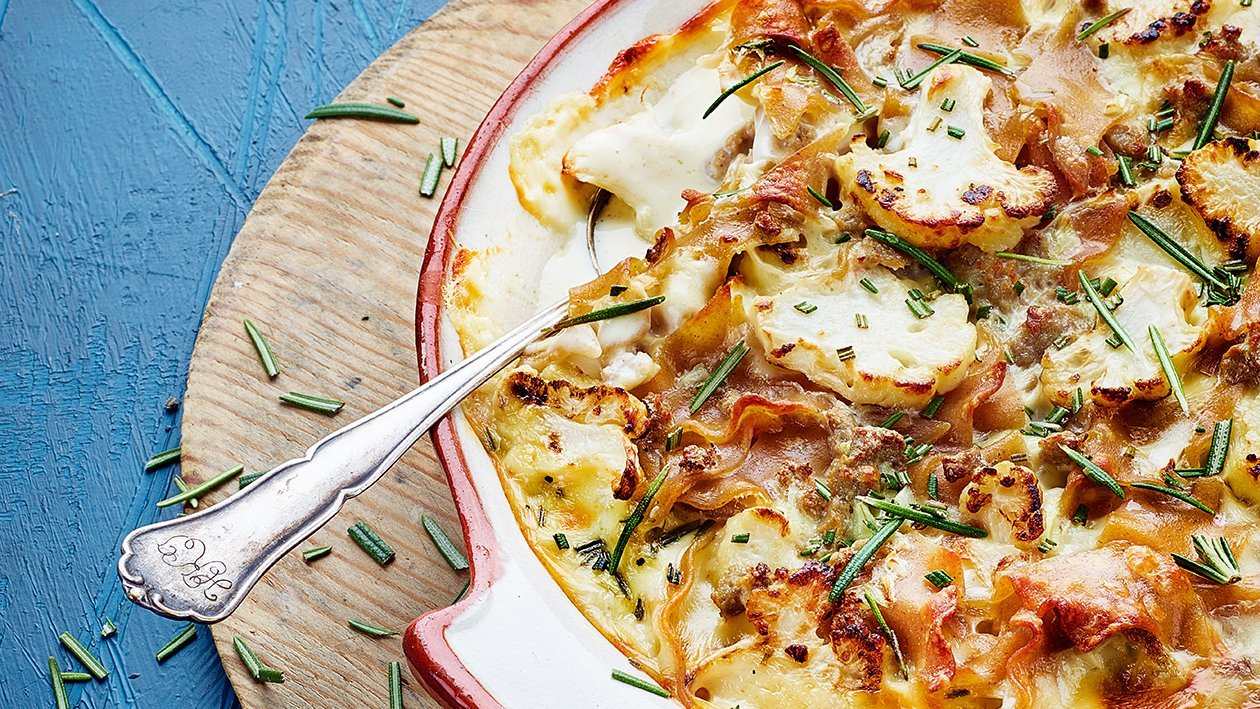 Valkoinen broileri-pastavuoka – Resepti Valkoinen broileri-pastavuoka – Resepti
