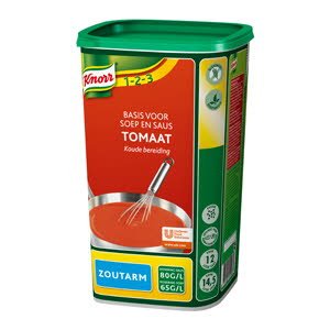 Knorr Tomate Base Soupe & Sauce pauvre en sel -