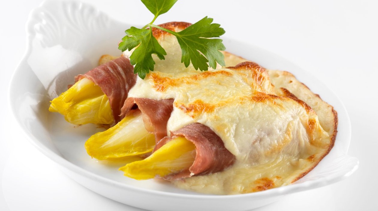 Chicons au fromage de Herve et au jambon ganda – Recette Chicons au fromage de Herve et au jambon ganda – Recette
