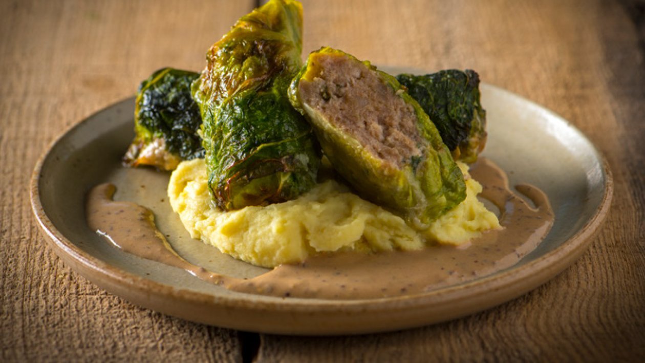 Chou farci à la sauce moutarde – Recette Chou farci à la sauce moutarde – Recette