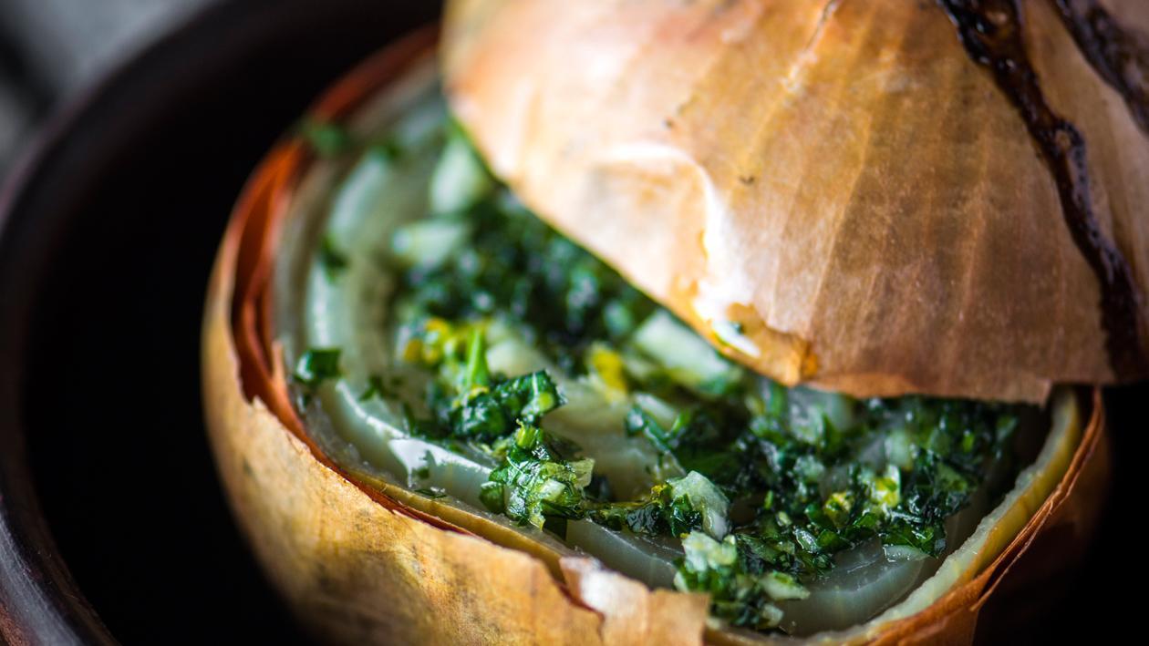 Oignon soufflé à la gremolata – Recette Oignon soufflé à la gremolata – Recette