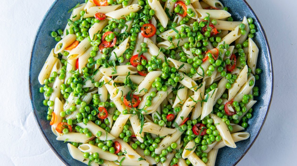 Penne aux petits pois, aux agrumes et aux fines herbes – Recette Penne aux petits pois, aux agrumes et aux fines herbes – Recette