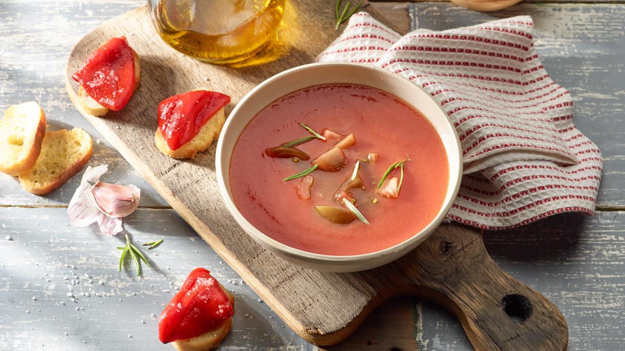 Potage Toscan aux tomates avec poivrons grillés – Recette Potage Toscan aux tomates avec poivrons grillés – Recette