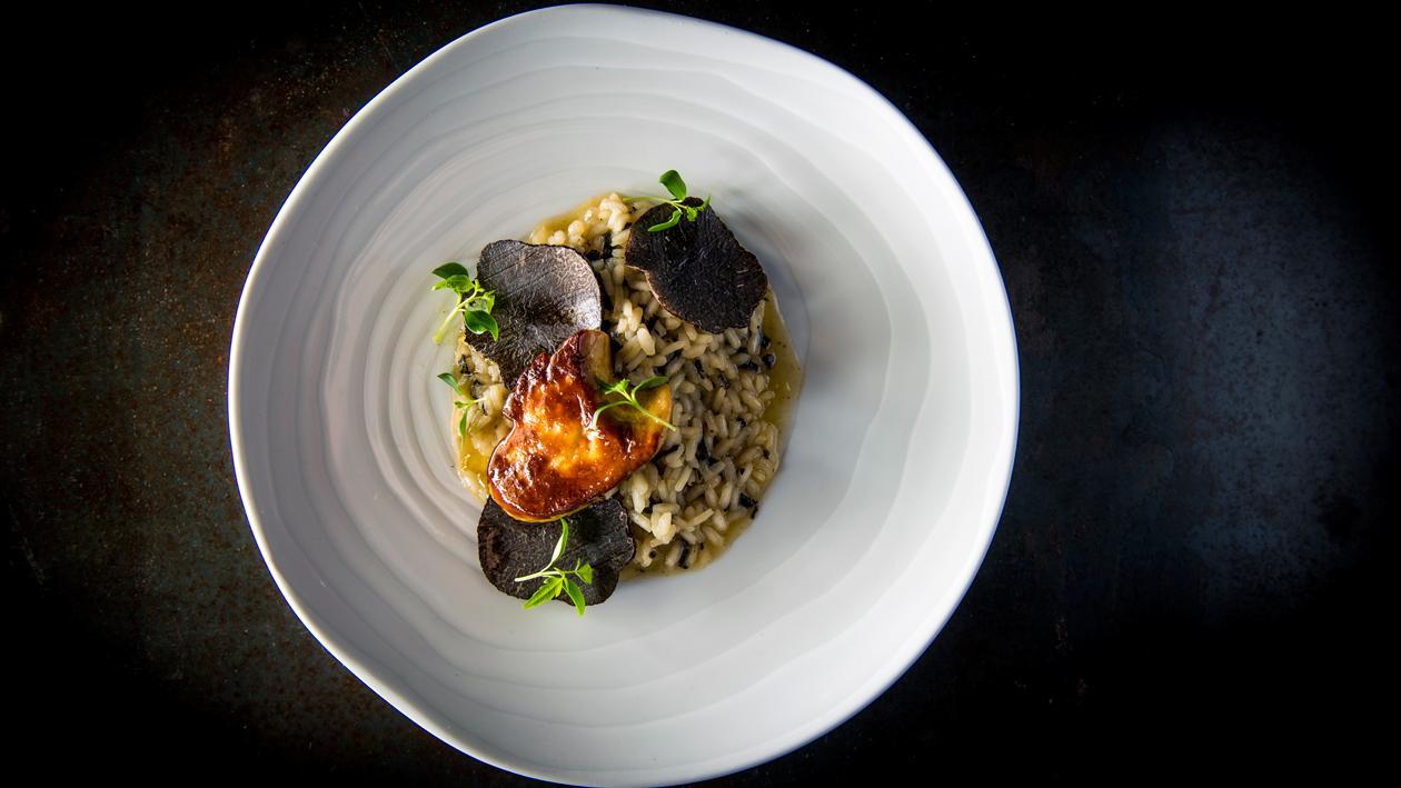 Risotto à la truffe et foie gras de canard landais poêlé – Recette Risotto à la truffe et foie gras de canard landais poêlé – Recette