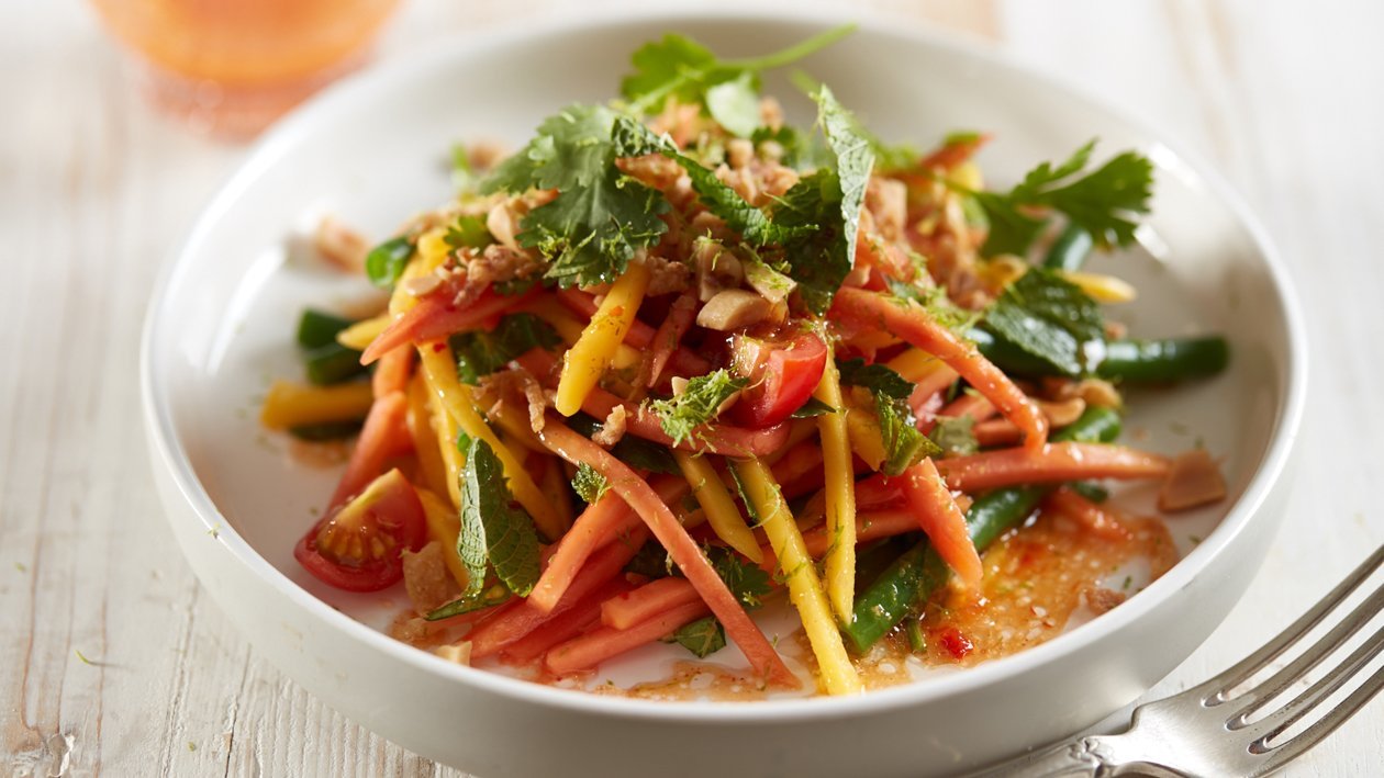 Salade de papaye verte, haricots verts et citron – Recette Salade de papaye verte, haricots verts et citron – Recette
