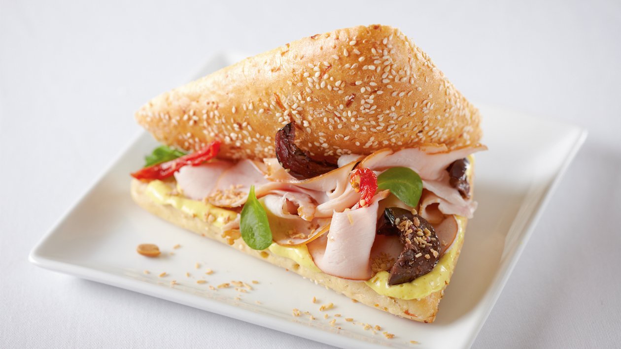 Sandwich Marrakech poulet fumé et curry – Recette Sandwich Marrakech poulet fumé et curry – Recette