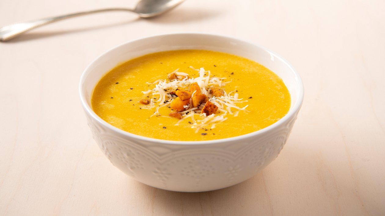 Soupe au potiron et au fromage fondant – Recette Soupe au potiron et au fromage fondant – Recette